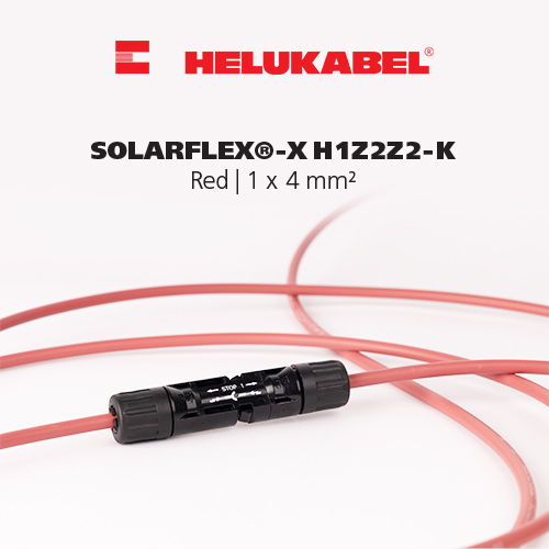 Dây cáp DC HELUKABEL SOLARFLEX-X H1Z2Z2-K | Red | 1 x 4 mm²