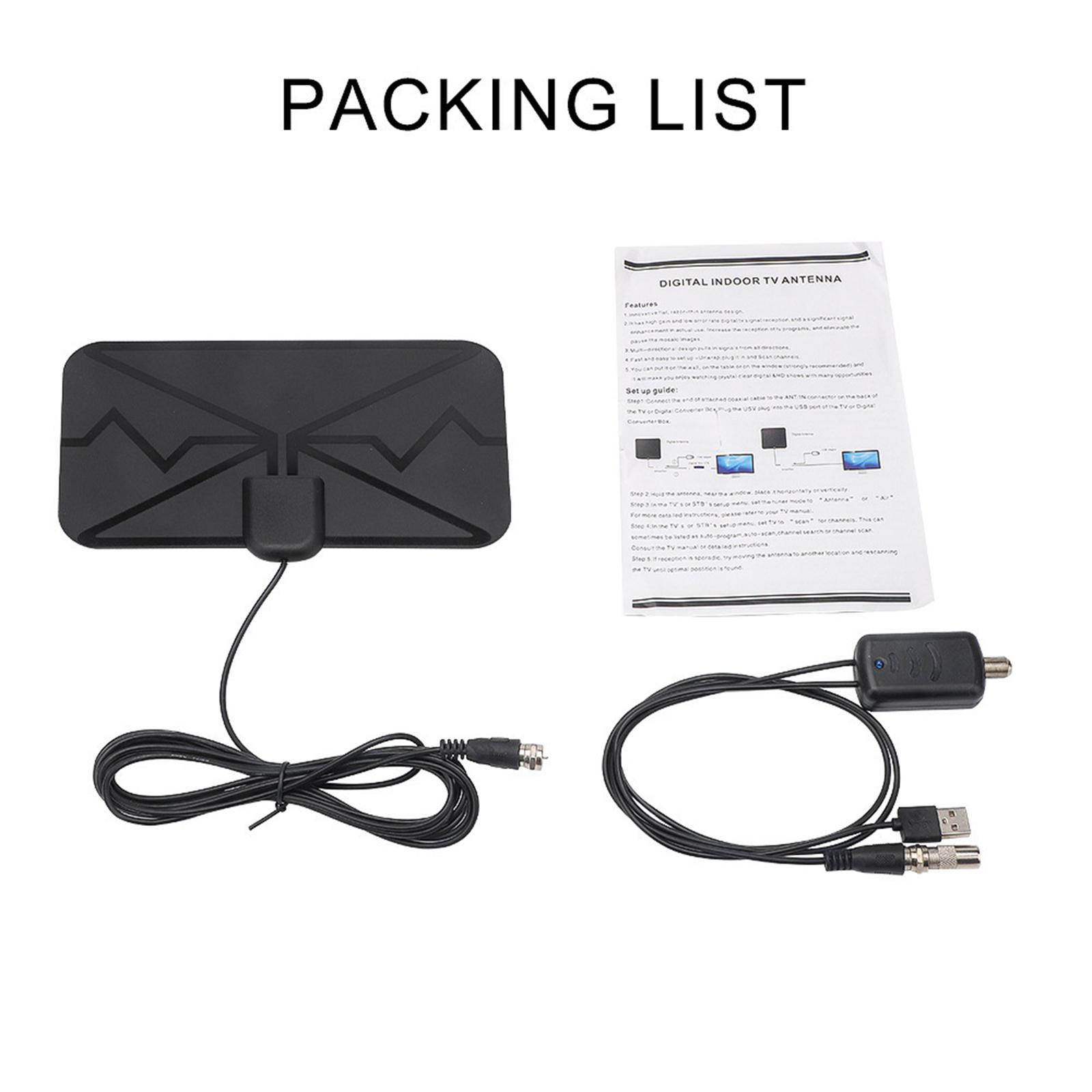 TV Antenna for Local Channel 3600 Miles Long Range Amplified HD Digital Indoor TV Antenna