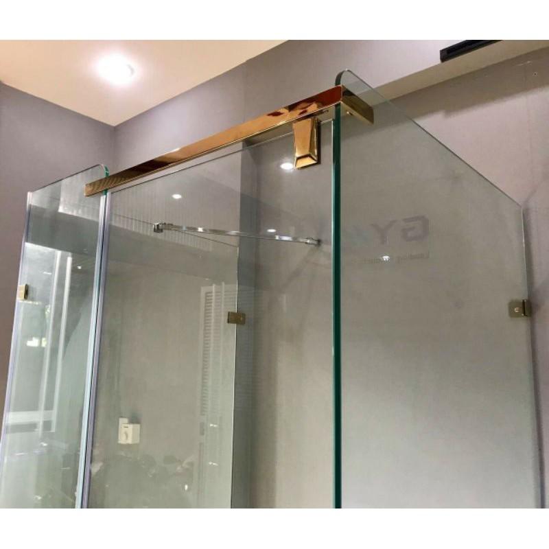 Bộ phòng tắm mở xoay 135 độ thế hệ mới mạ vàng PVD