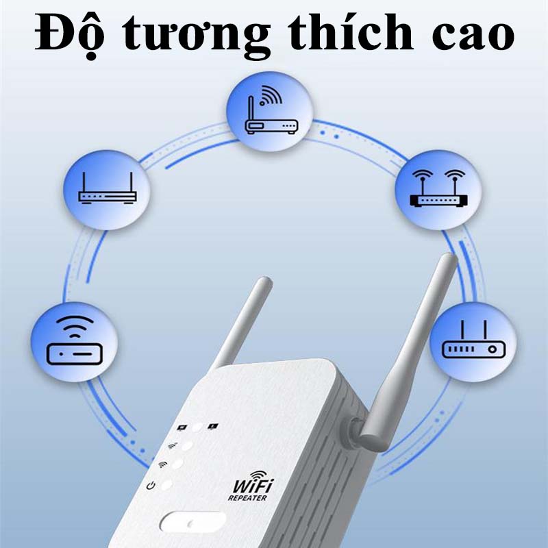 Kích Sóng Wifi 4 Râu Ăng Ten Phát Xuyên Tường Chuẩn N Tốc Độ 300mbps Màu Trắng Bộ Kích Sóng Wifi Thu Phát Mở Rộng Khuếch Đại Sóng Wifi USB Wifi Kiêm Router Wifi Băng Tần Rộng - ML032