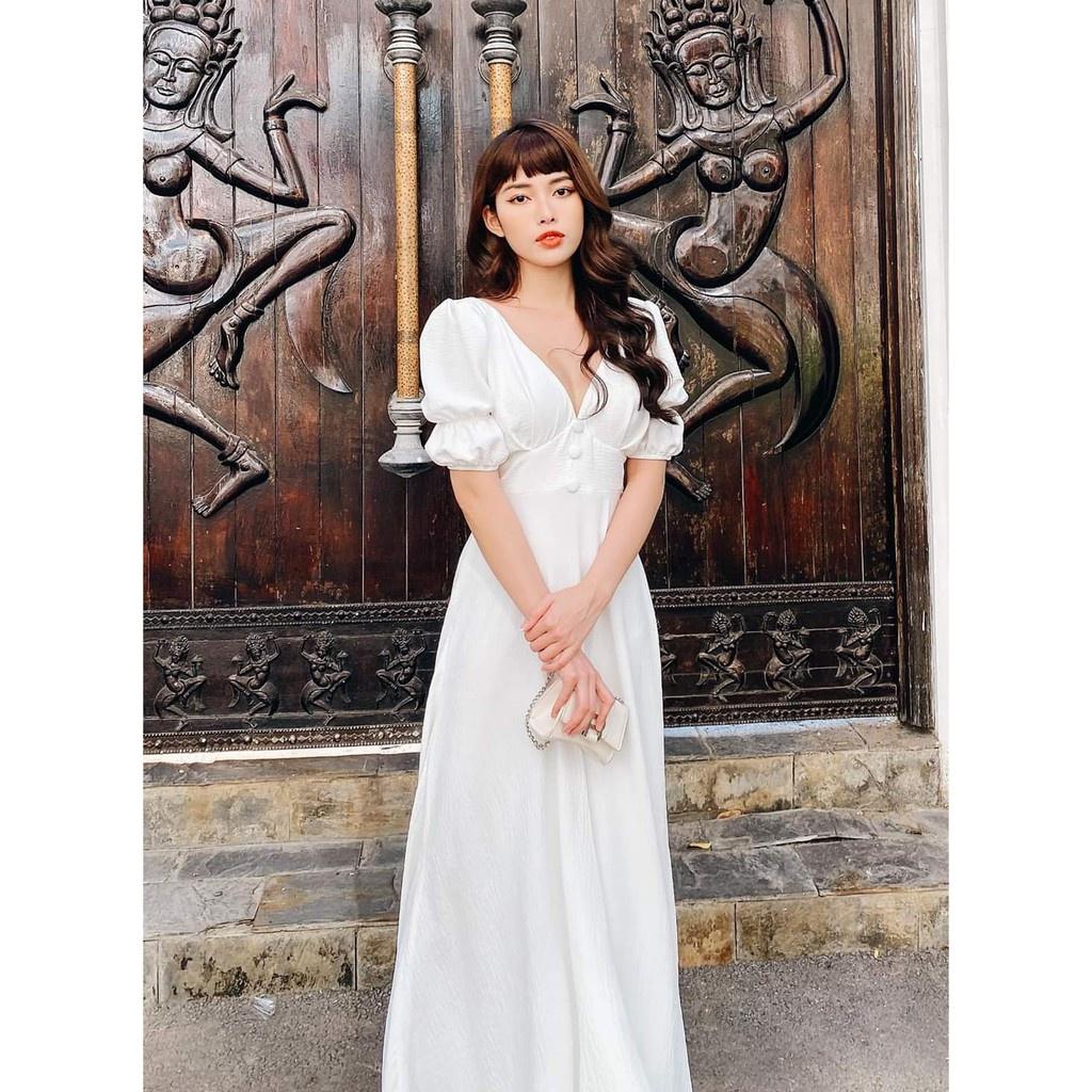 Đầm maxi đầm trắng đi biển đầm dài cotton | Thời trang thiết kế Hity – Hity  - lifestyle your way
