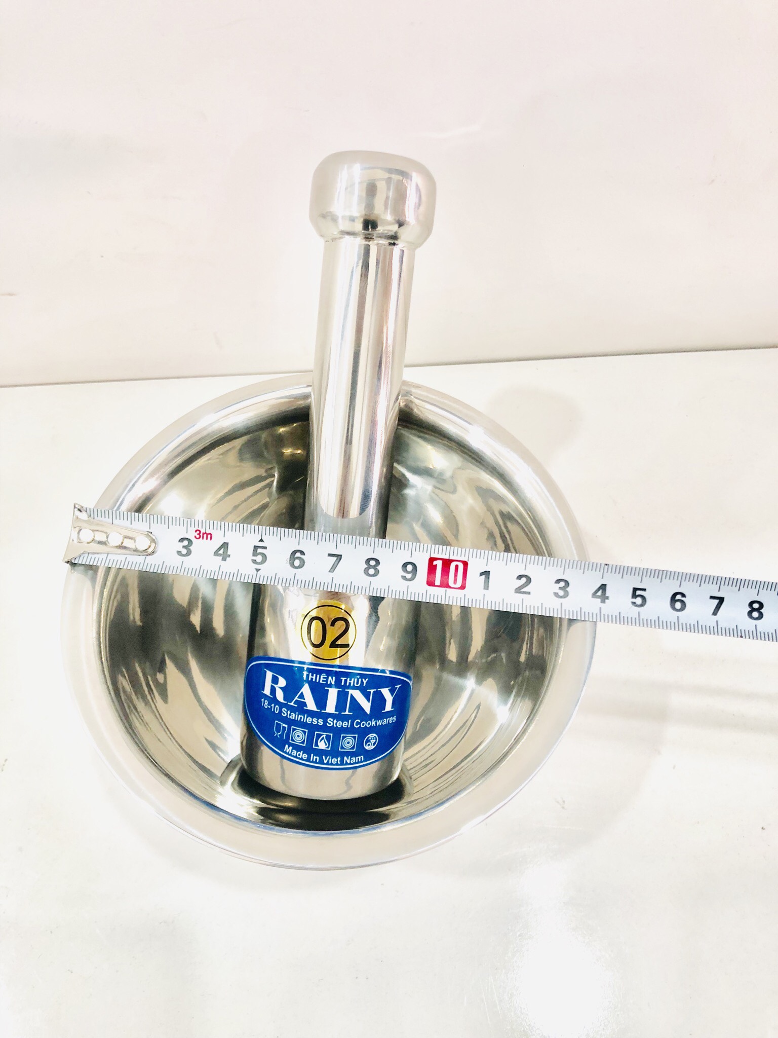 Bộ Chày Cối Nhà Bếp Inox 201 Rainy