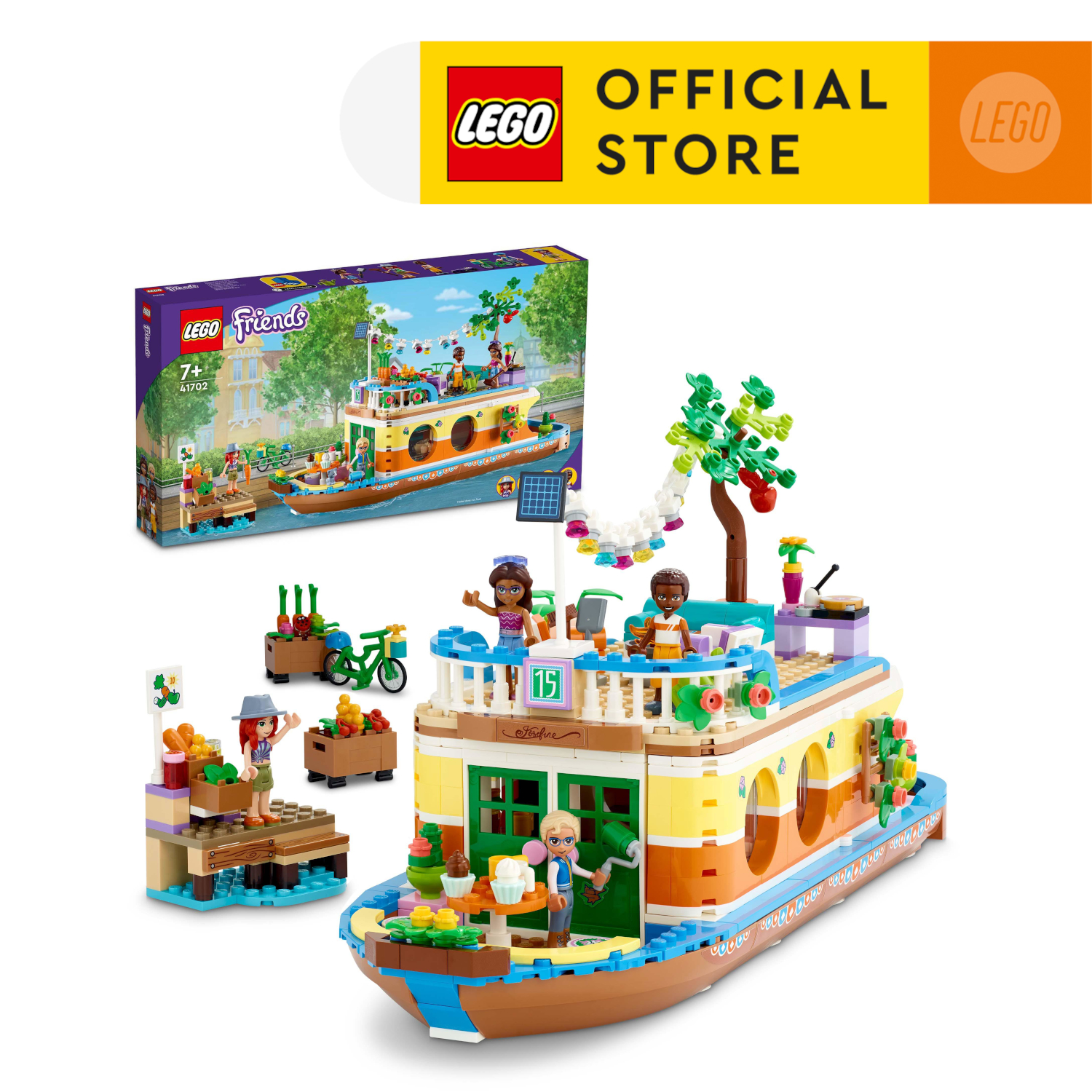 LEGO Friends 41702 Nhà thuyền trên sông (737 chi tiết)