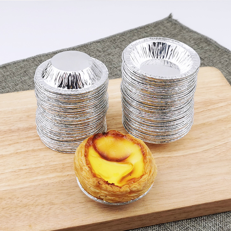 Bộ 100 Khuôn Làm Bánh Tart Trứng, Tart Trái Cây, Tart Phô Mai Chất Liệu An Toàn Đa Năng Tiện Dụng