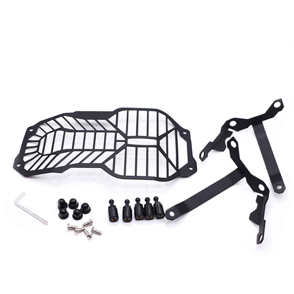 Black Motorcycle Headlight Grille Mesh Grille Headlight Mesh Hood for