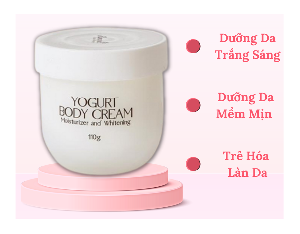 Kem Dưỡng Trắng Da Toàn Thân Body Sữa Chua yogurt Hanayuki 110g