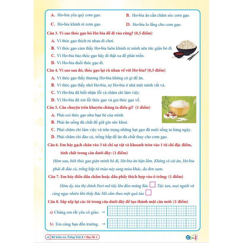 Sách - Đề Kiểm Tra Tiếng Việt 2 - Kết Nối Tri Thức Với Cuộc Sống - Học Kì 1