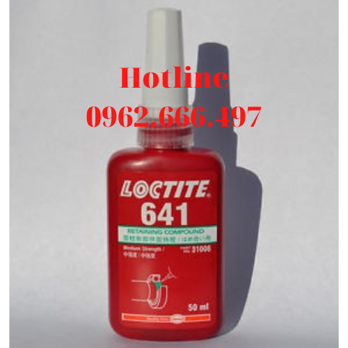 Keo Chống Xoay Loctite 641 - 50ml, Cố định giữa trục và lỗ dùng trong công việc lắp ghép các chi tiết kim loại với nhau