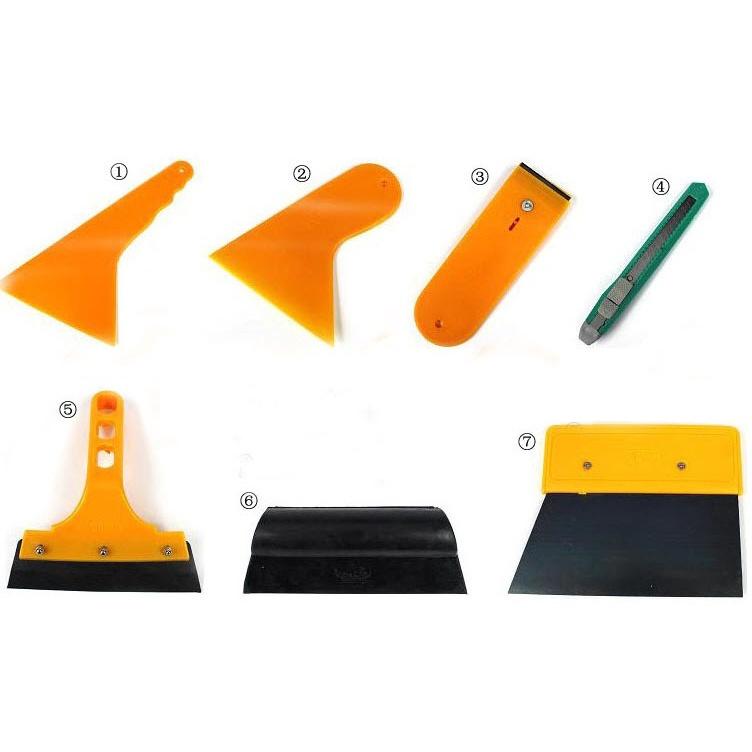 Trọn Bộ 7 món dụng cụ, miếng, tấm hỗ trợ, dao nhựa hỗ trợ dán phim