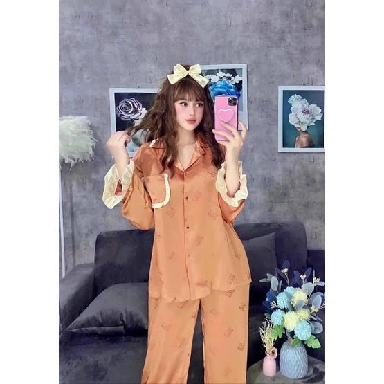 BỘ PIJAMA DÀI S H E R L A R R NÂU BÈO XINH