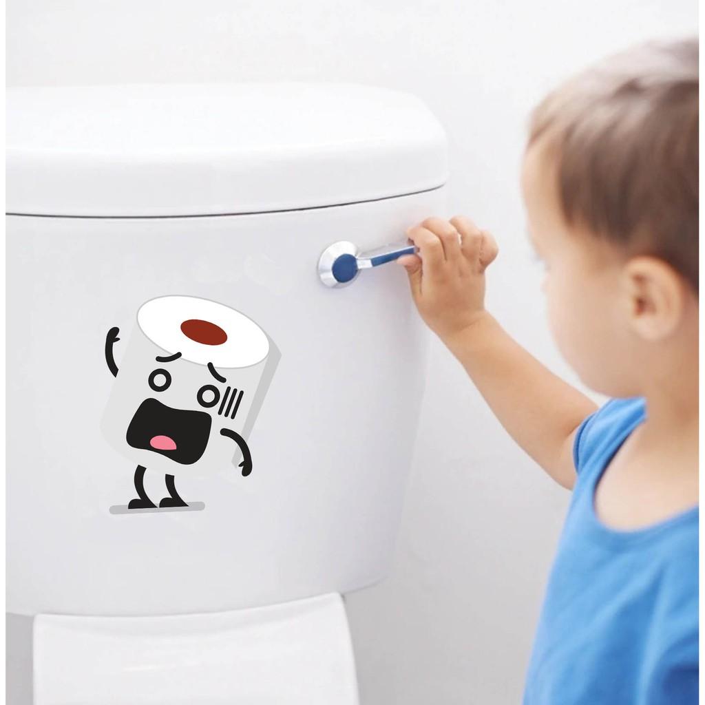 Decal dán nắp bồn cầu WC giá rẻ