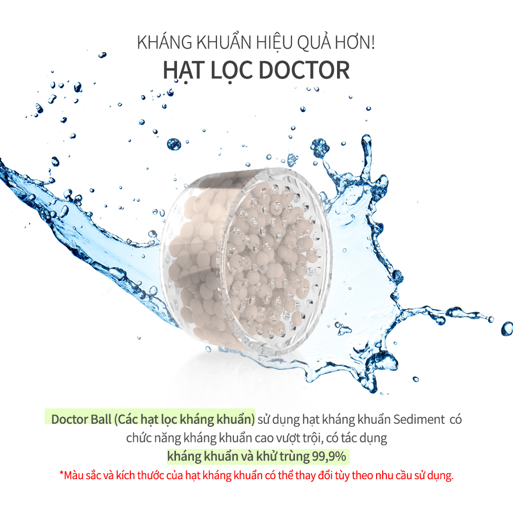 Lõi Lọc Hạt Kháng Khuẩn Doctor Ball Dùng Cho Vòi Sen Doctor Shower - 100% Nhập Khẩu Hàn Quốc