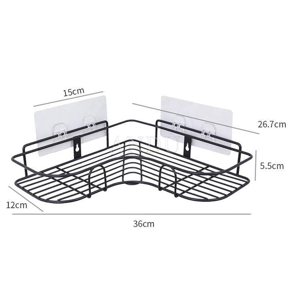 Kệ Góc Nhà Tắm Dán Tường Siêu Dính Kệ Để Đồ Nhà Tắm ,Nhà Bếp Siêu Tiện Dụng