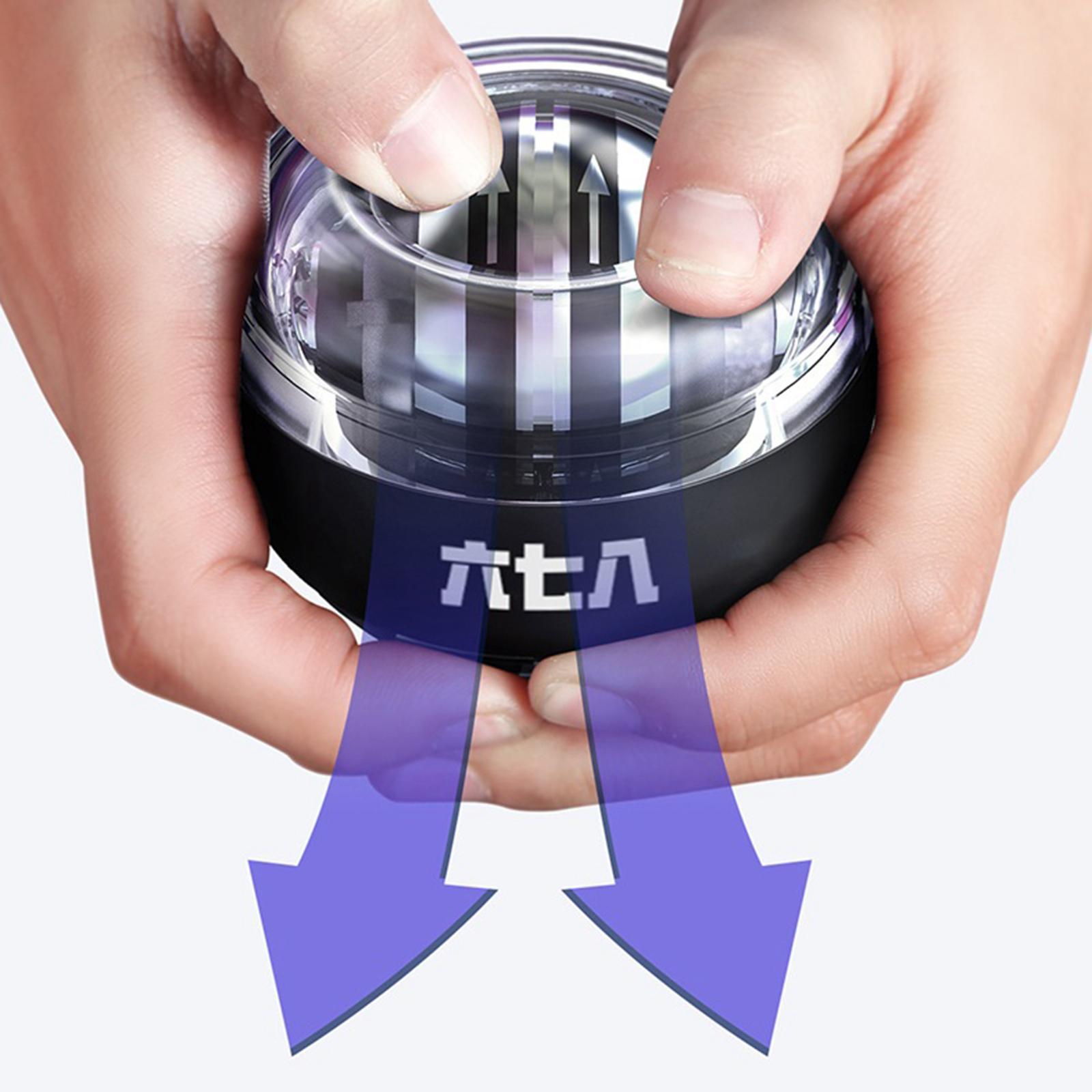 Auto Start  ner Gyroscopic Wrist Forearm Exerciser with Lanyard LED Light Forearm Arm Power strength training Ball