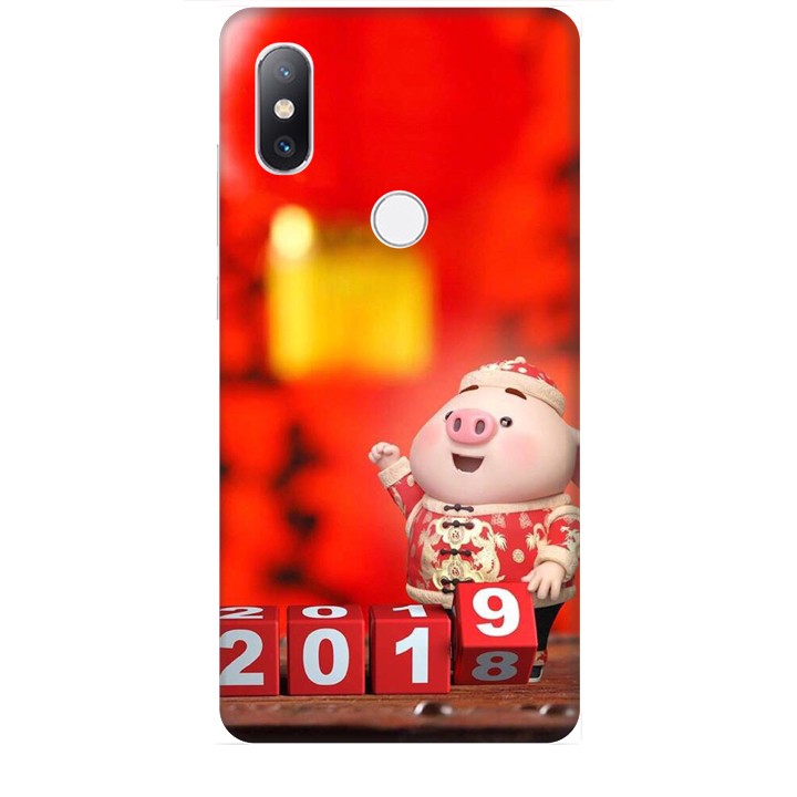 Ốp lưng dành cho điện thoại XIAOMI MI MIX 2S Heo Chúc Mừng Năm Mới