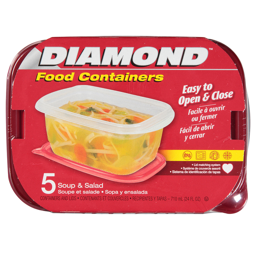 Hộp nhựa Soup & Salad Diamond 710ml