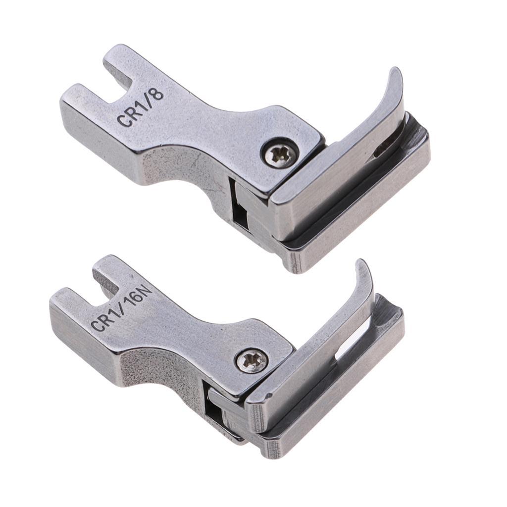 2pcs 1/8 1/16 Industrial Sewing Machine Right Side Compensating Presser Foot
