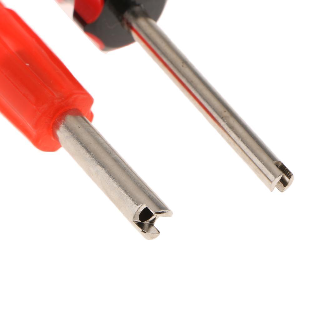 102Pcs Tire Valve Stem Core Part Dual /Single Head Valve Core Remover Set