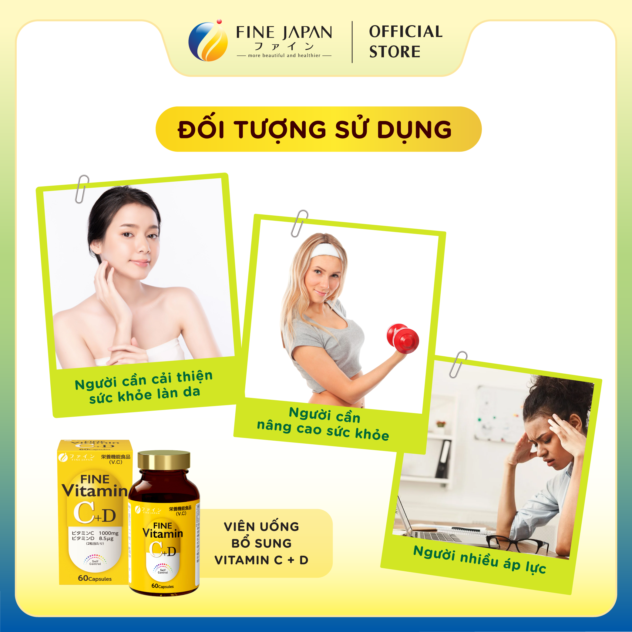 VIÊN UỐNG BỔ SUNG VITAMIN C + D HỘP 60 VIÊN