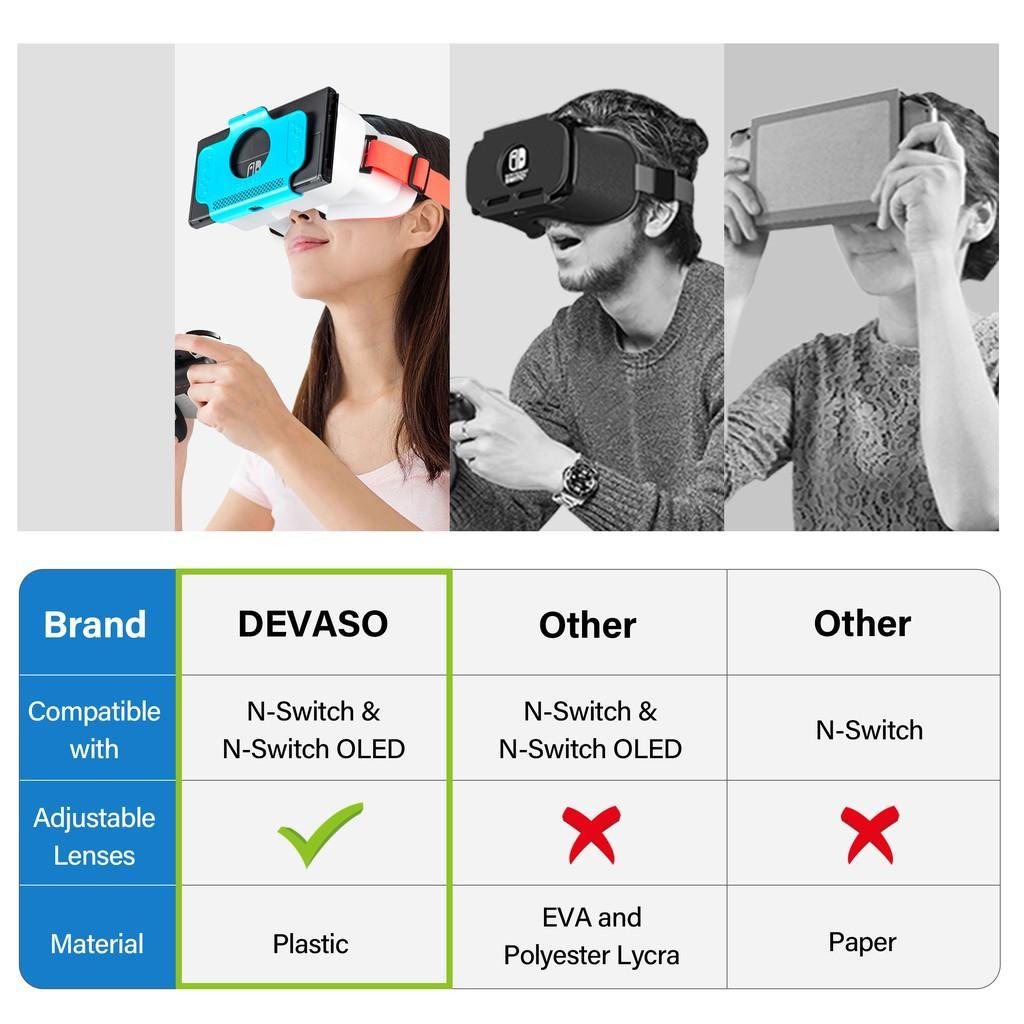 Kính VR chỉnh được 3D rảnh tay cho máy chơi game Nintendo Switch/NS OLED