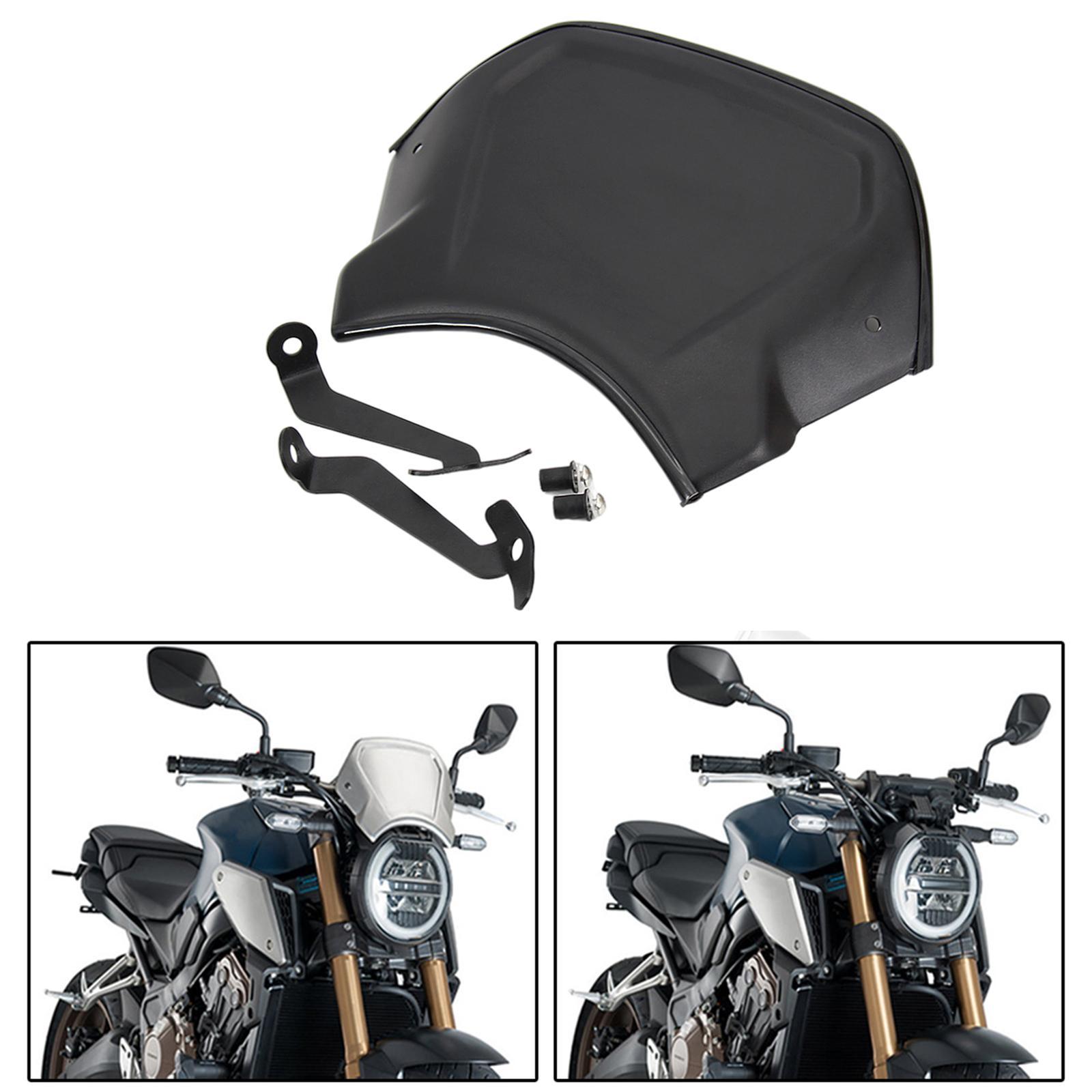 Motorcycles Windshield for  Modified Accessory Easy to Install black