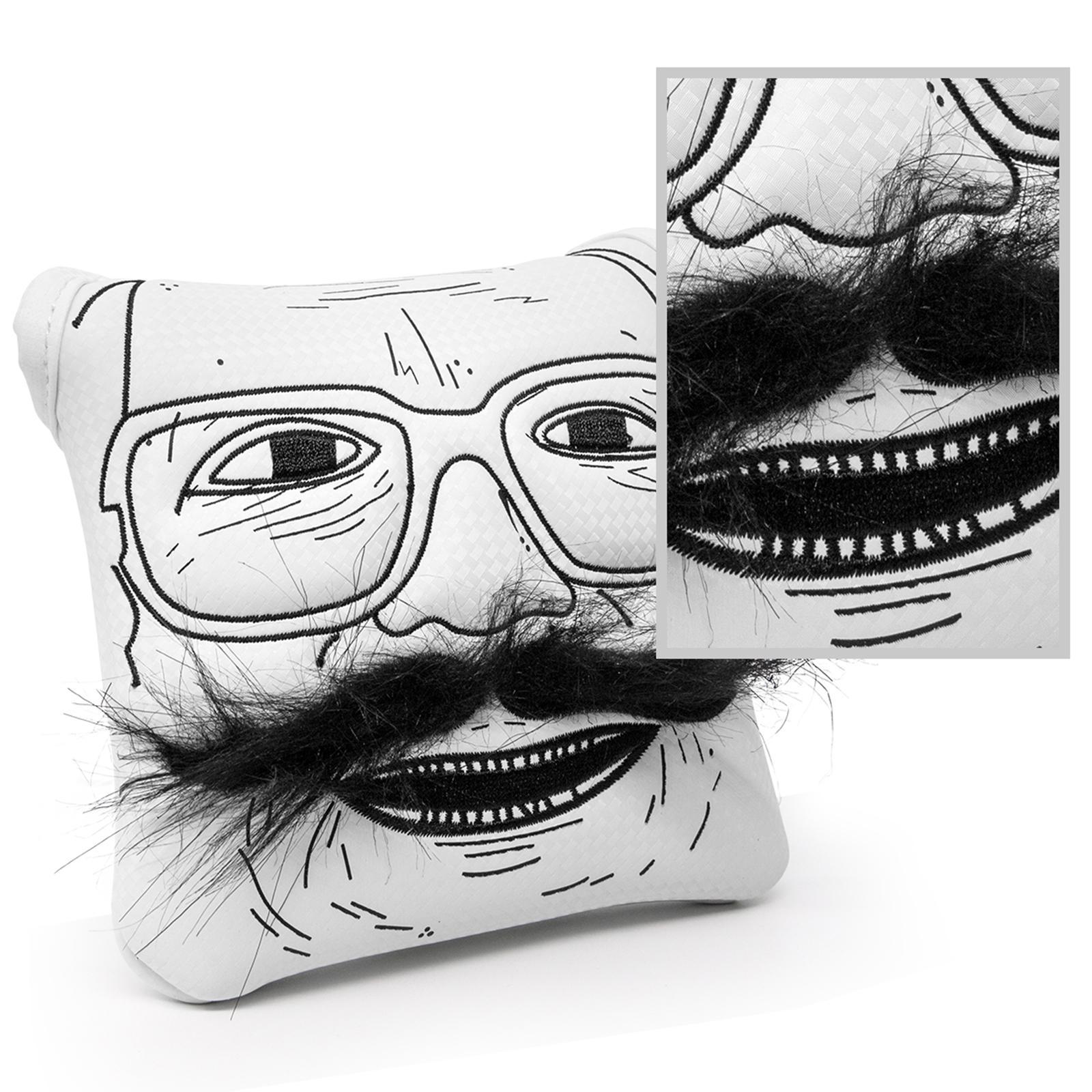 Mallet Putter Cover Embroidered Golf Headcover Golf Club Head Cover Golfer Gift