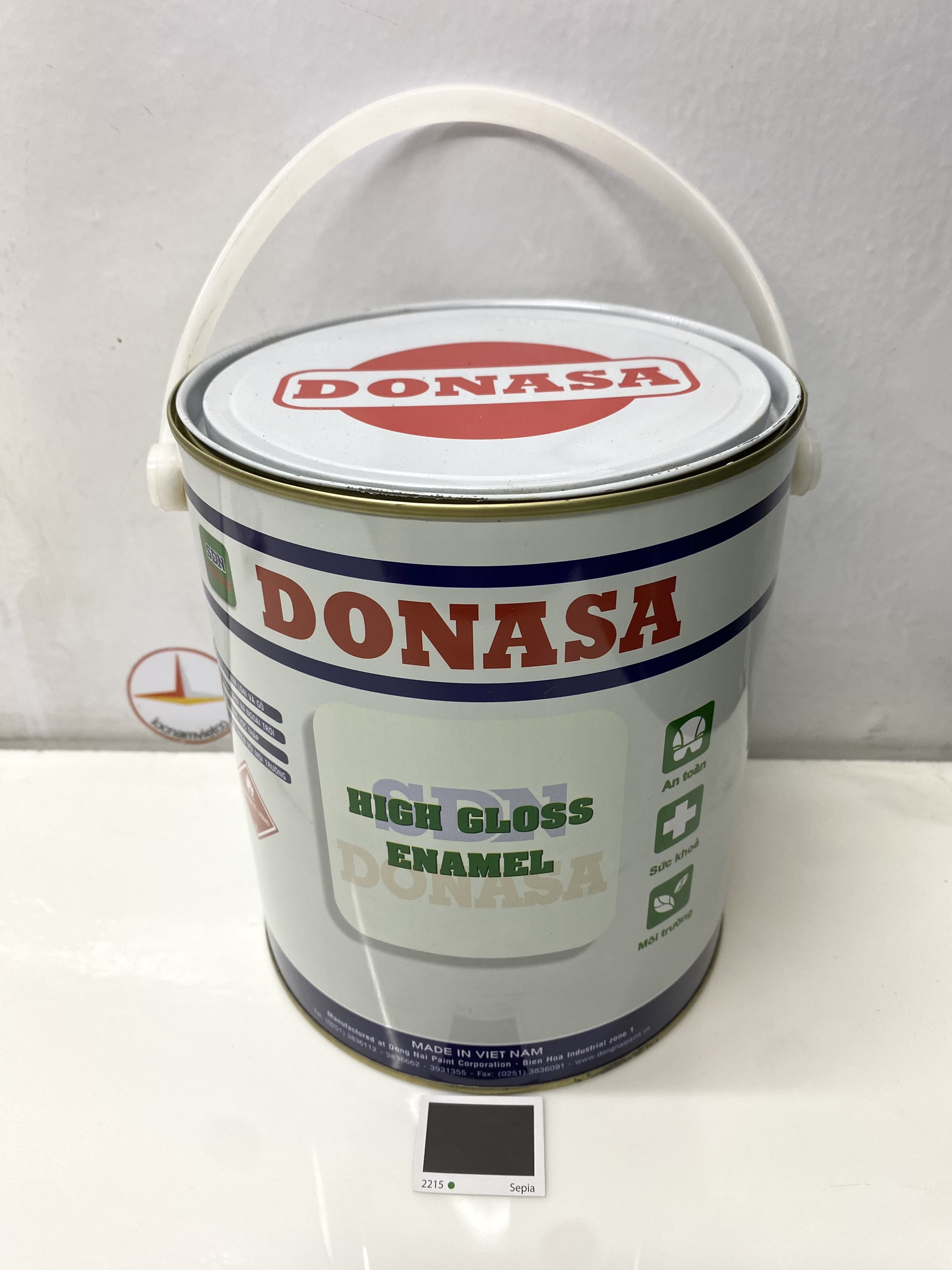 Sơn dầu Đồng Nai Donasa màu nâu 2215 2.8kg _ DLF 2215