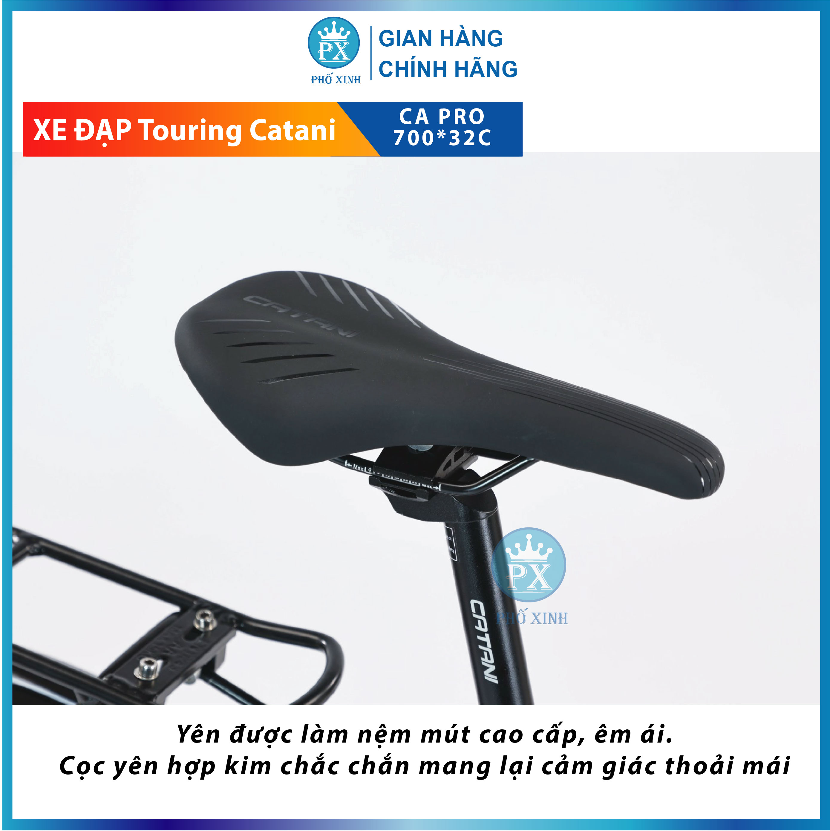 Xe Đạp Touring Catani 700CA Pro Khung Nhôm