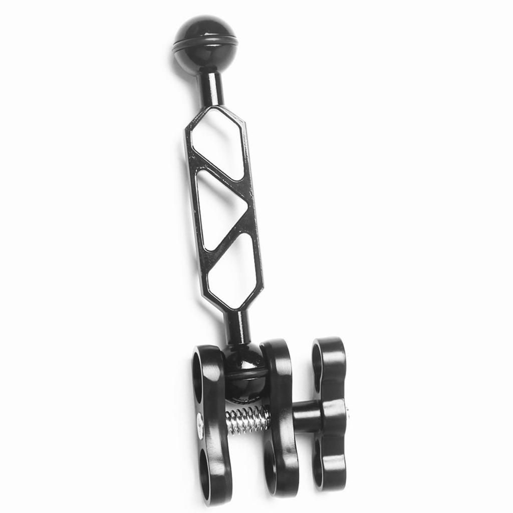 2X Scuba Diving Dual Ball Join Arm Clamp Mount F Underwater Flashlight Torch