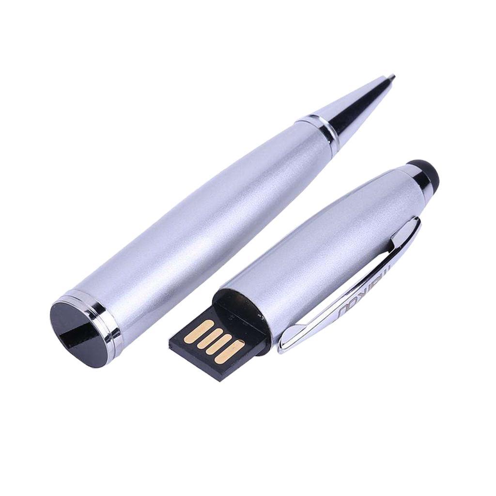 2 Pieces USB 3-in-1 Multi-functional Pen U-Disk Memory Pen 16G+8G