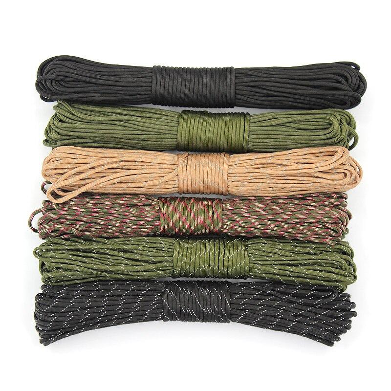1PC Hot 5M Dia.4mm 9 stand Cores Rope For Survival Parachute Cord Lanyard Climbing Camping Rope Hiking Clothesline