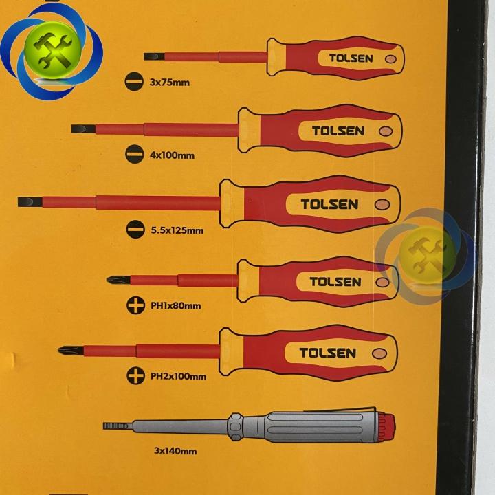 Bộ vít cách điện 6 cây Tolsen 38013