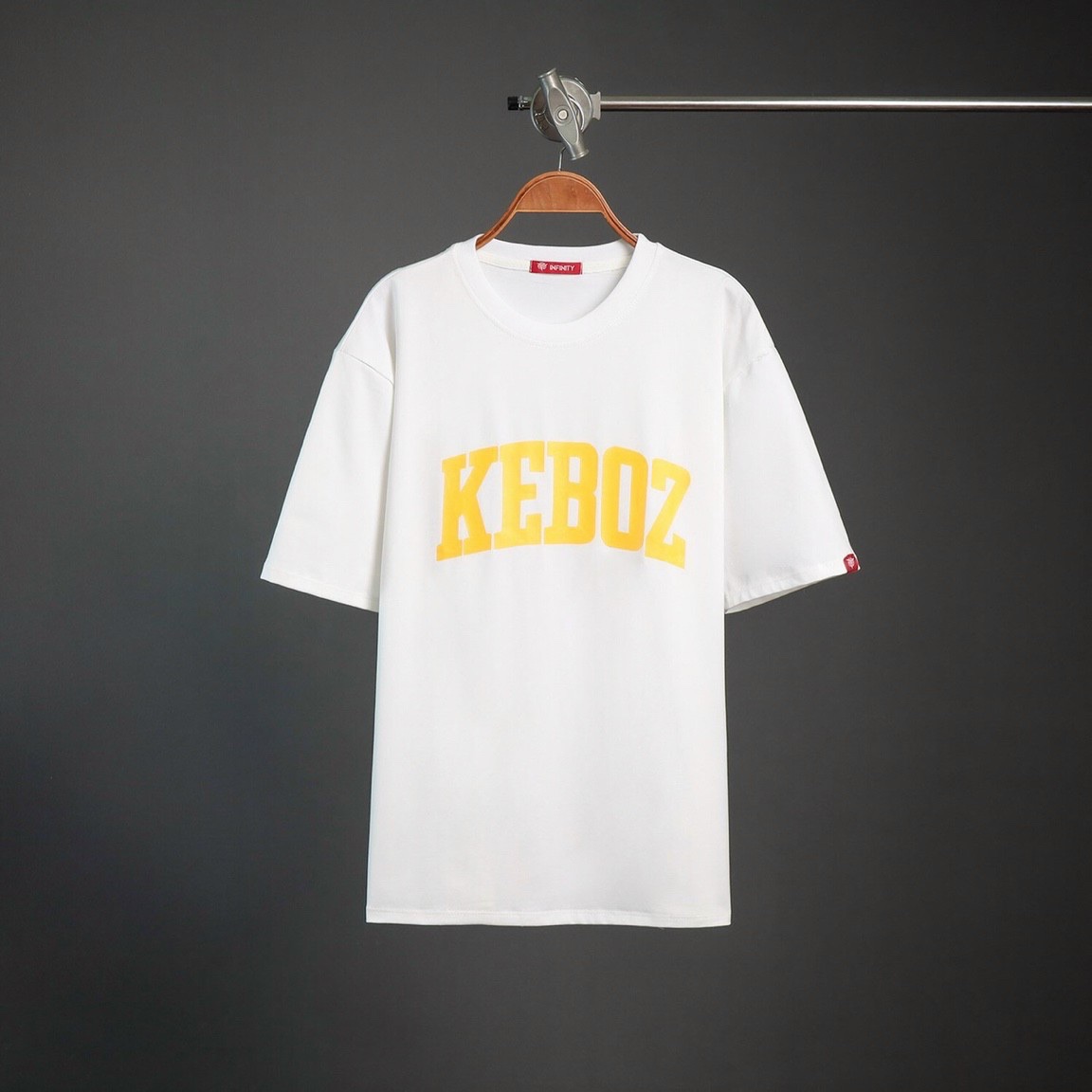 Áo Phông Nam Nữ Form Rộng Tay Lỡ Vải Cotton Mịn Mát - Chữ KEBOZ