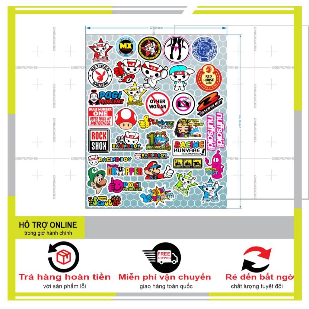 LOGO STICKER KUTE DÁN TRANG TRÍ ĐIỆN THOẠI XE MÁY 02 - BI DECAL