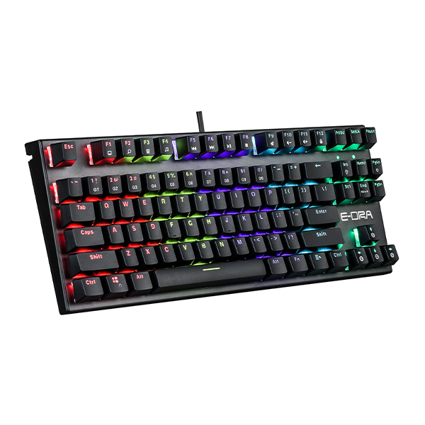 Bàn Phím Chơi Game Cơ E-Dra EK3087 V2 Led Rainbow - Hàng Chính Hãng