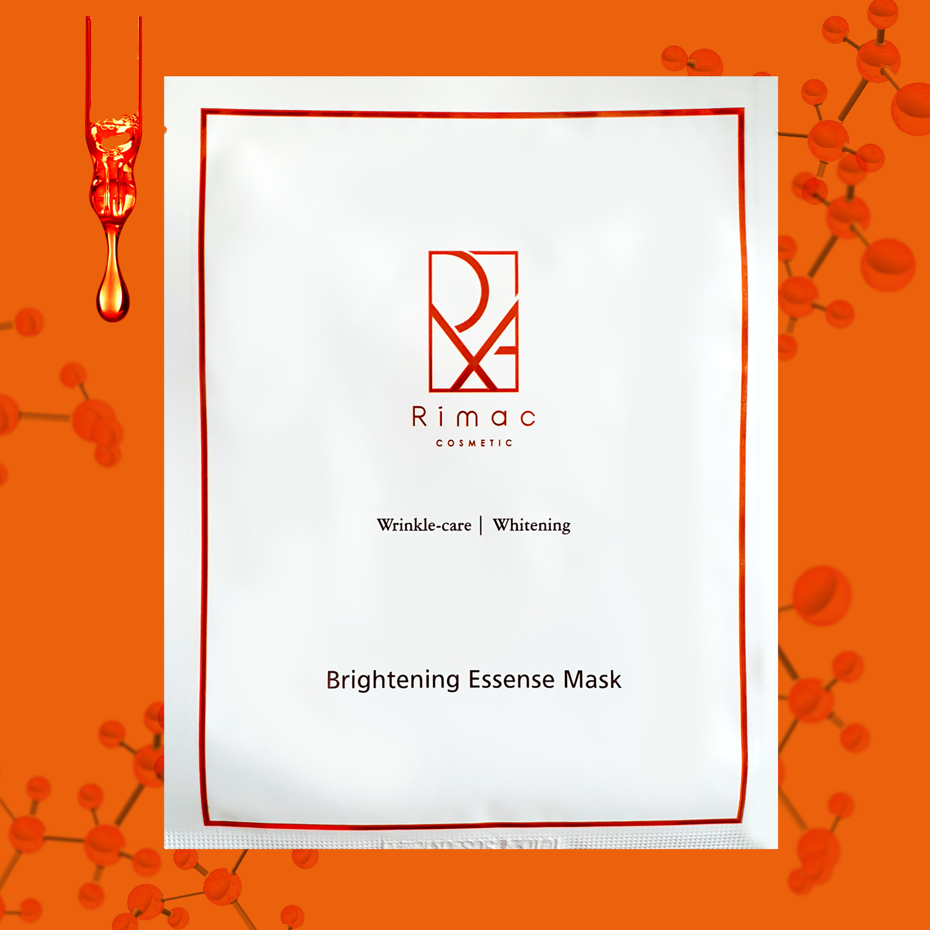 Mặt Nạ Trắng Da Tinh Chất Fullerene Đậm Đặc RIMAC BRIGHTENING ESSENSE - Hộp 10 miếng x 26g (Hàng nhập khẩu dùng cho bệnh viện thẩm mỹ)