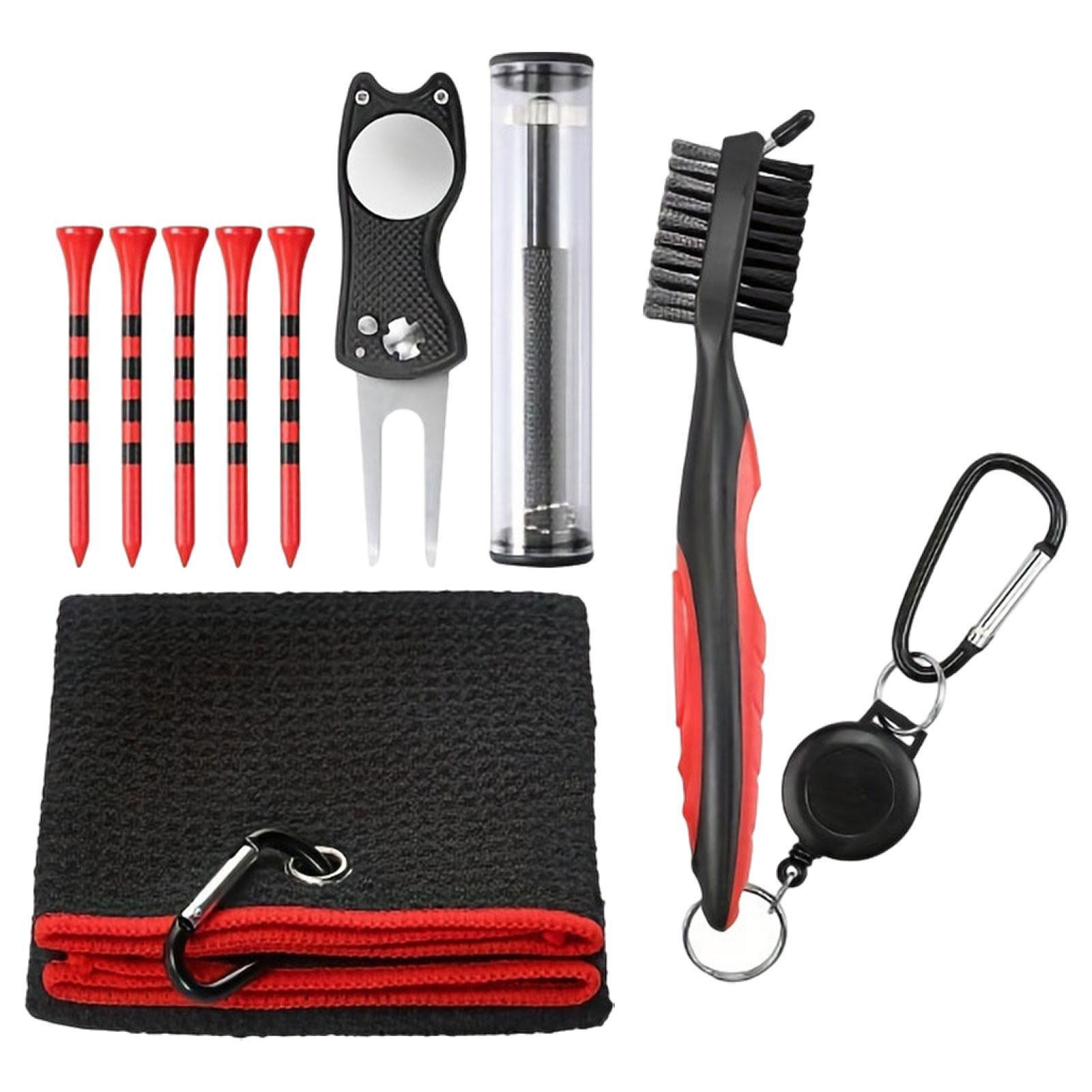 5 in 1 Golf Club Cleaning  Portable for Golf Irons Golfer Gift Golf Towel