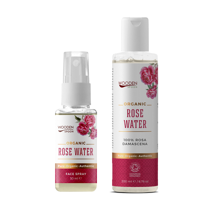 Nước hoa hồng Damascena nguyên chất Wooden Spoon 50ml & 200ml Rose Water