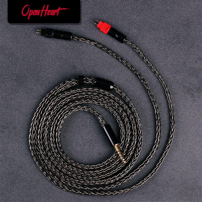 Openove 16 Cáp tai nghe lõi XLR 4.4mm 2,5mm Cáp 6.35mm cho Sennheiser HD580 HD600 HD650 HD545 HD565 HD535 HD660S HD6XX