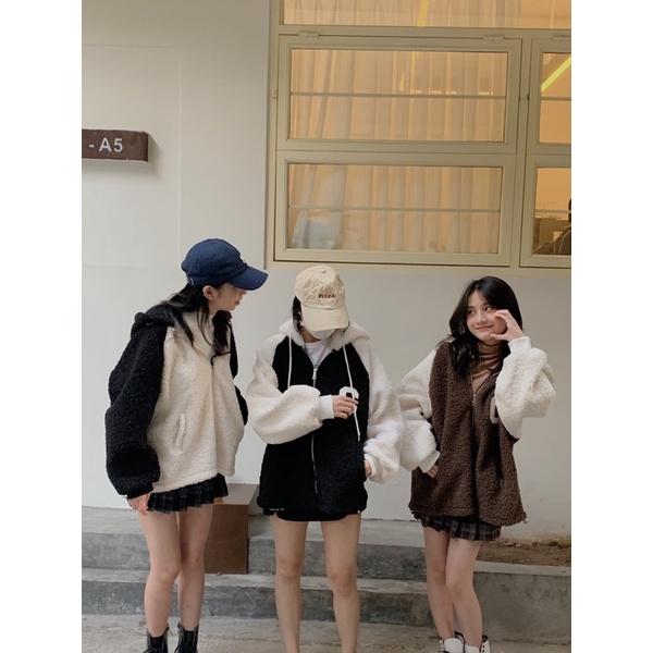 Áo khoác lông cừu chữ C JB167 LOLLIE STUDIO