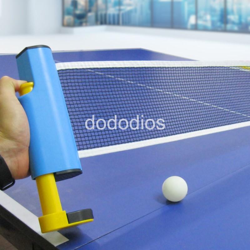 Combo 2 Vợt Bóng Bàn Tặng Kèm 3 Quả Bóng Bàn + Kẹp Trụ Lưới Bóng Bàn Rút Gọn Nhựa ABS 1,7m Chính Hãng dododios