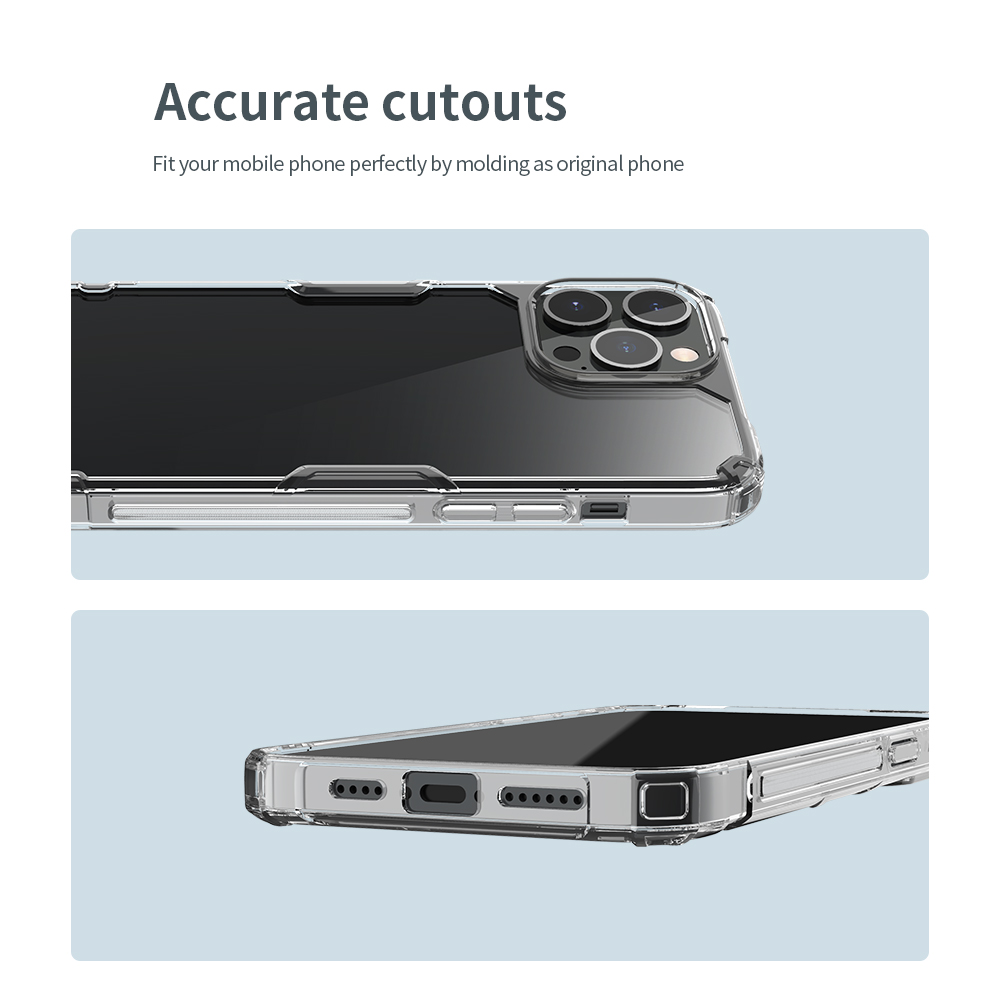Ốp lưng cho iPhone 13 Pro Max Nillkin Nature TPU Pro Case - Hàng chính hãng