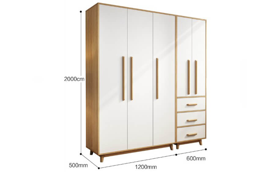 Tủ áo cánh mở thiết kế hiện đại tiện dụng