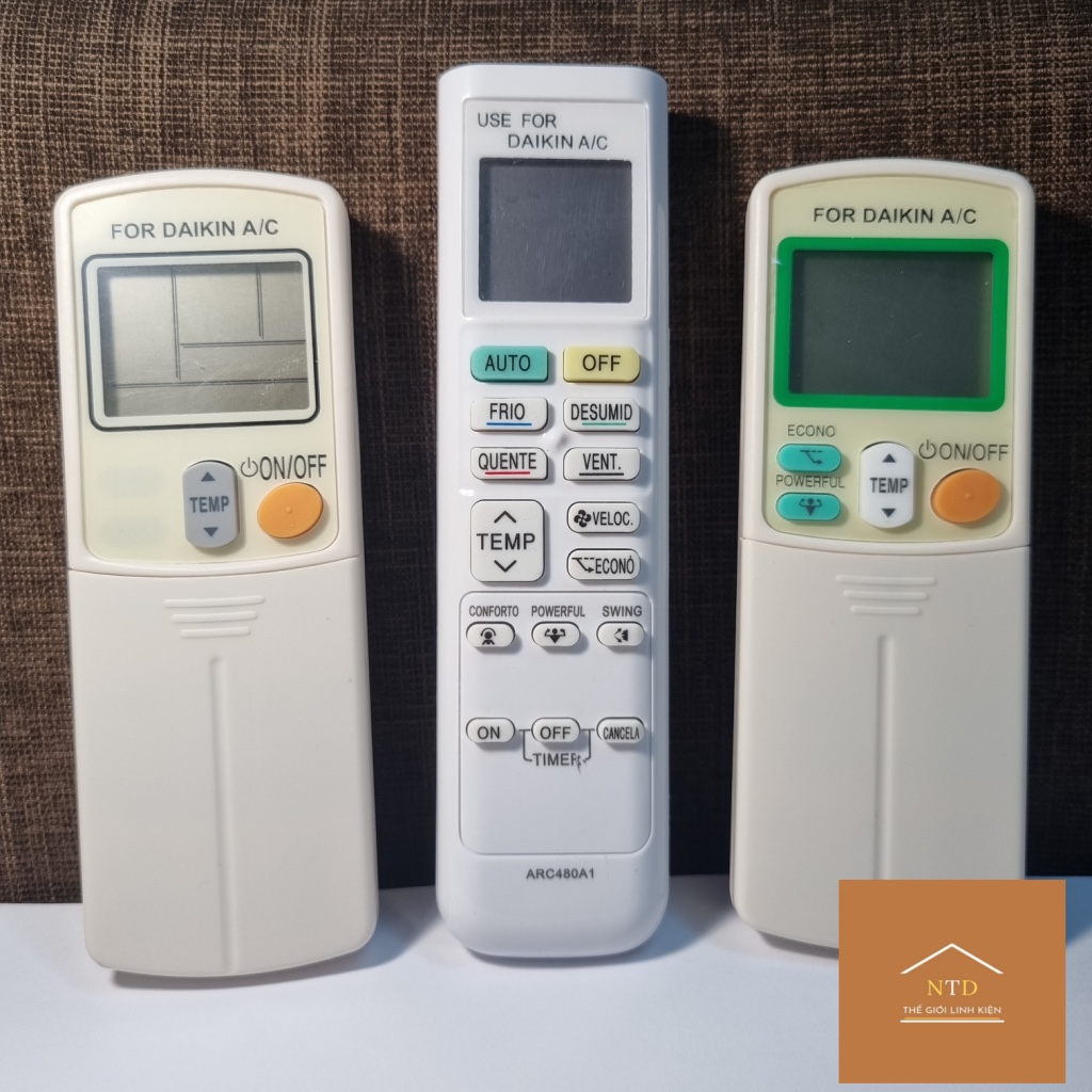 Điều khiển cho điều hòa Daikin 1 chiều thường/remote cho máy lạnh Daikin 1 chiều