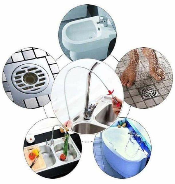 Dây thông tắc cống lò xo