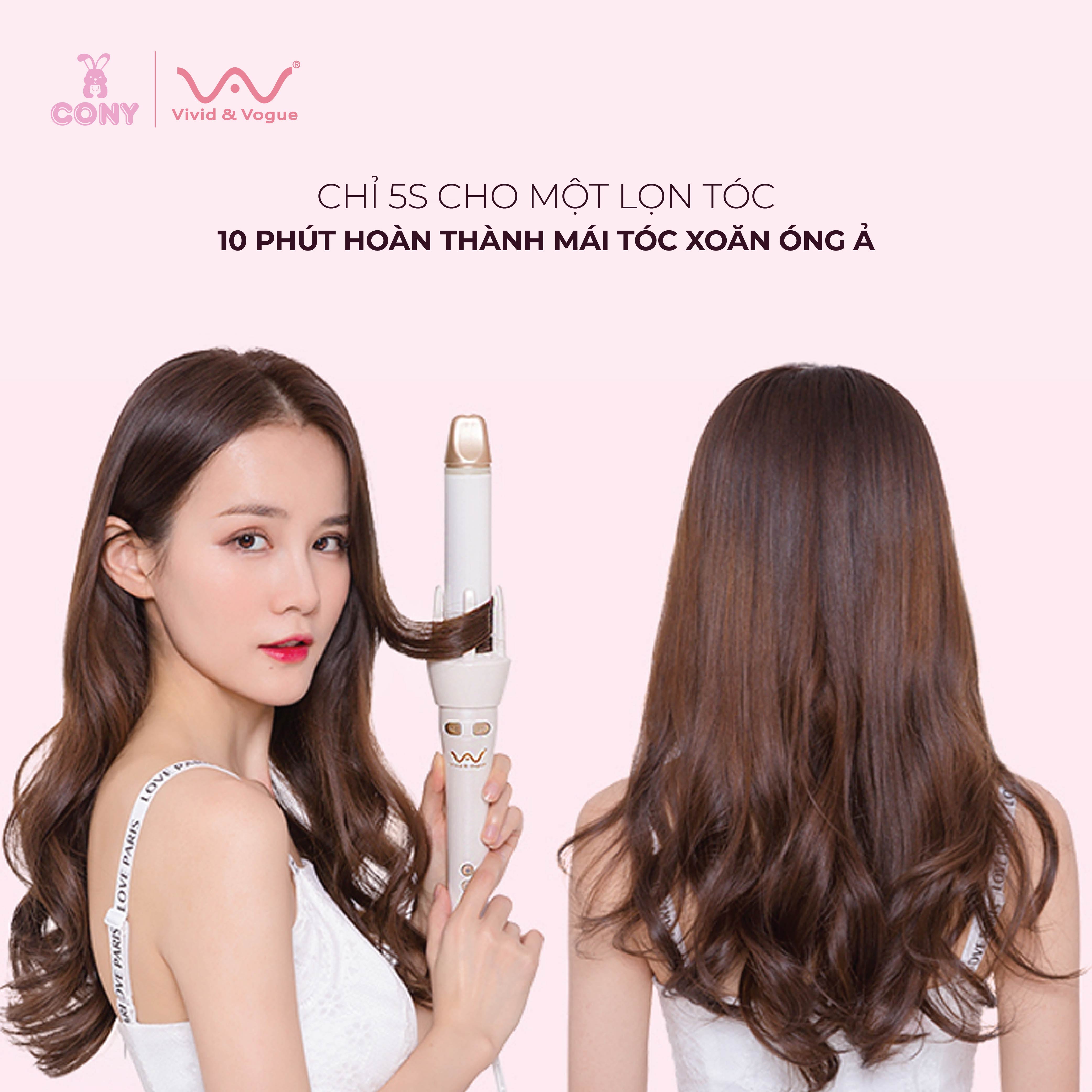 Máy Uốn Xoăn Tự động Gen 2, Trục 32mm có chỉnh nhiệt VIVID &amp; VOGUE VAV-C222B