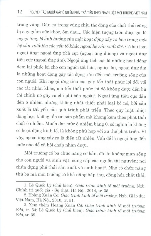 Nguyên Tắc Người Gây Ô Nhiễm Phải Trả Tiền Theo Pháp Luật Việt Nam (Sách Chuyên Khảo)