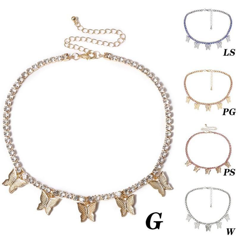 BUTTERFLY Vòng Cổ Mặt Hình Bươm Bướm Cá Tính Cho Nữ