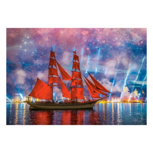 Xếp hình puzzle Red Frigate 1000 mảnh Castroland C104482