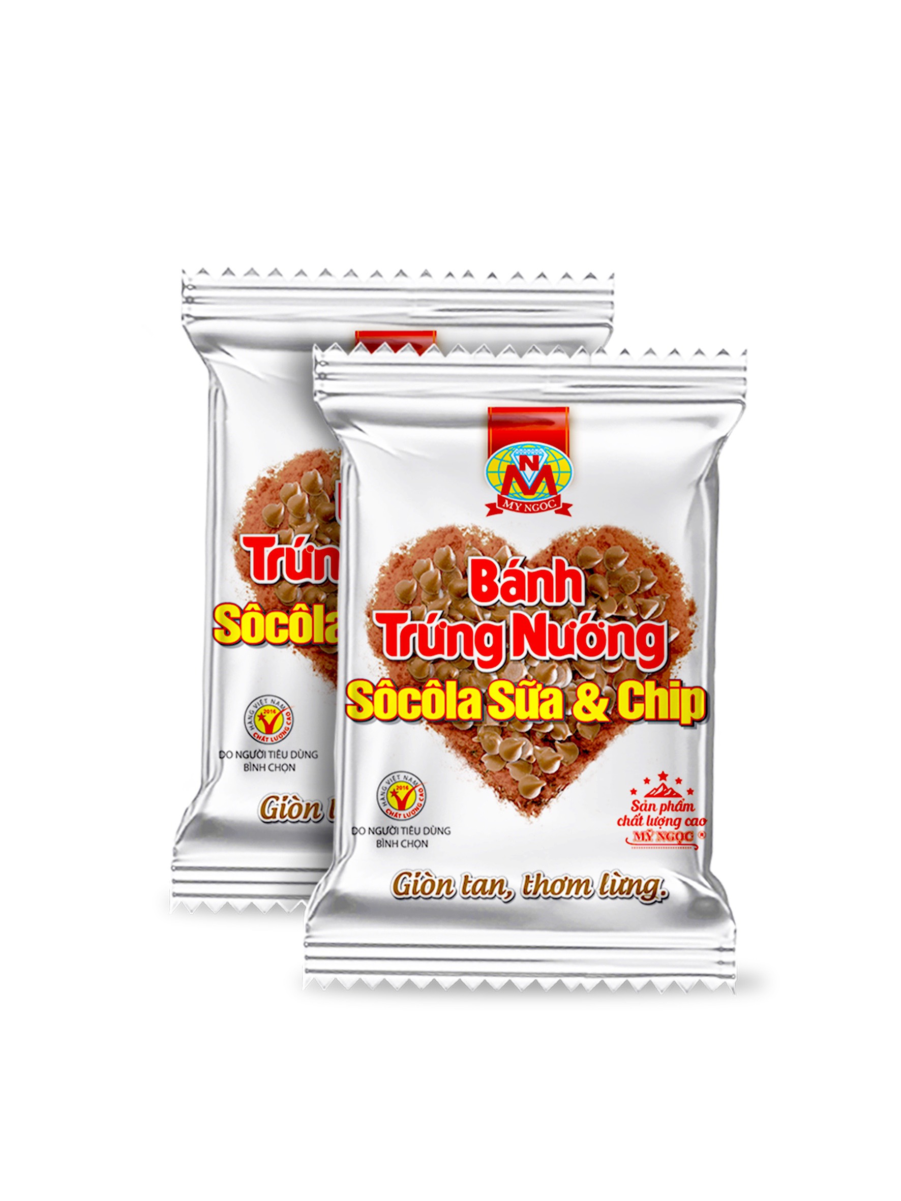 162g Bánh trứng nướng SÔCÔLA sữa &amp; chip MỸ NGỌC